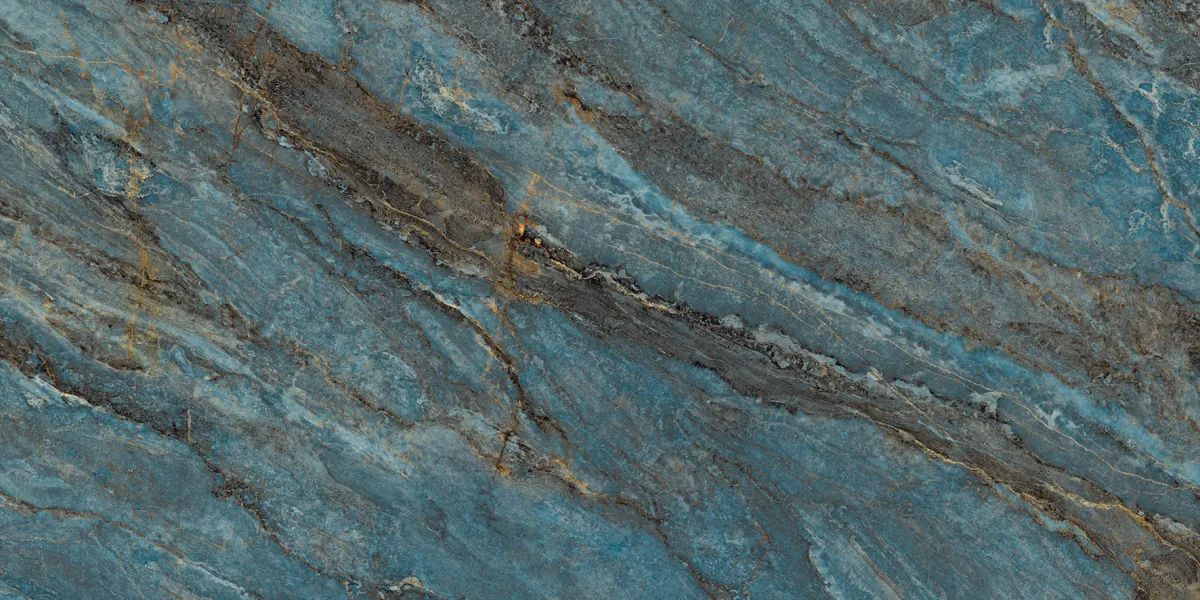 Керамогранит Beam Turquoise бирюзовый лаппатированный шайн 60х120