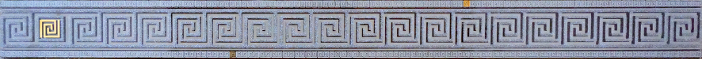 Плитка Бордюр Пальмира стеклянный серый 5х60