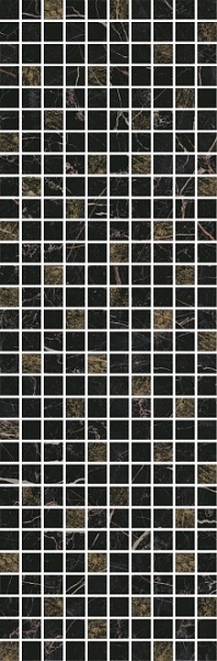 Плитка MM12111 Астория черный мозаичный 25x75