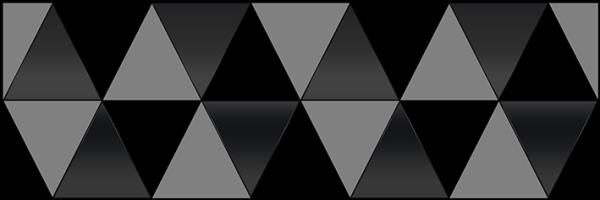 Плитка Sigma Perla Декор чёрный 17-03-04-463-0 20х60