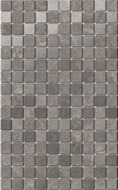 Плитка MM6361 Декор Гран Пале серый мозаичный 25х40