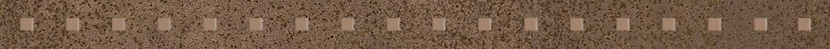 Плитка Бордюр Metallica Pixel коричневый 3,4х50