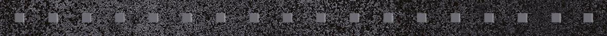 Плитка Бордюр Metallica Pixel чёрный 3,4х50