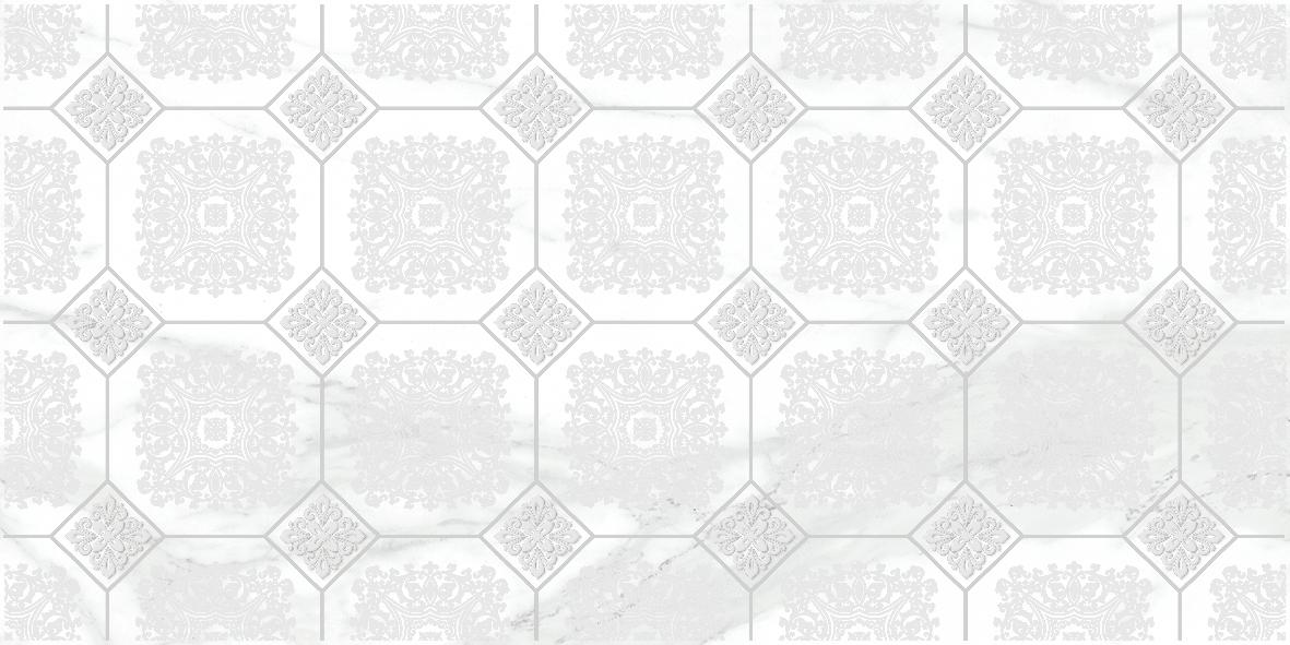 Плитка Декор Olimpus Grand белый 25х50