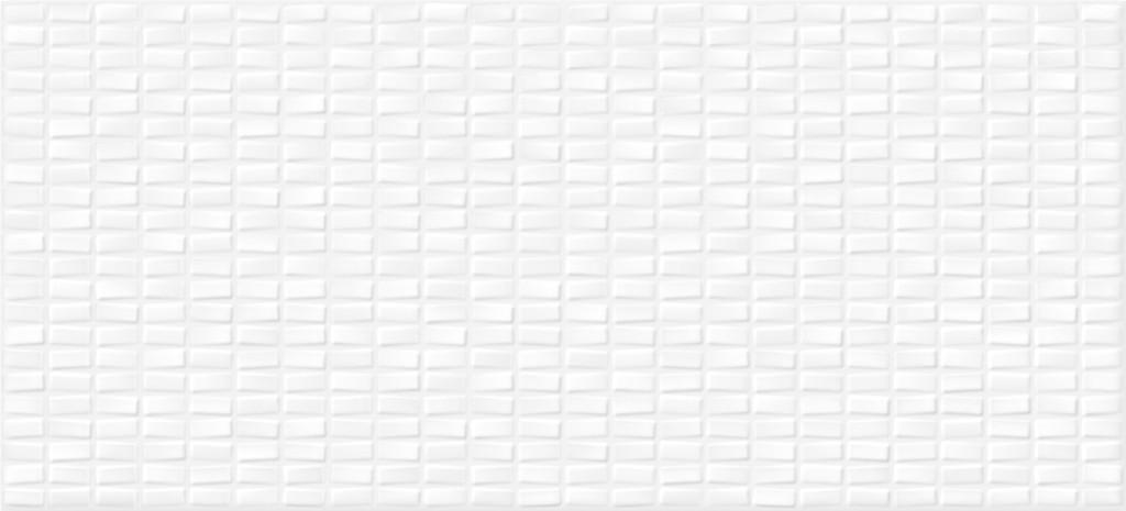 Плитка PDG053D Pudra мозаика рельеф белый 20x44