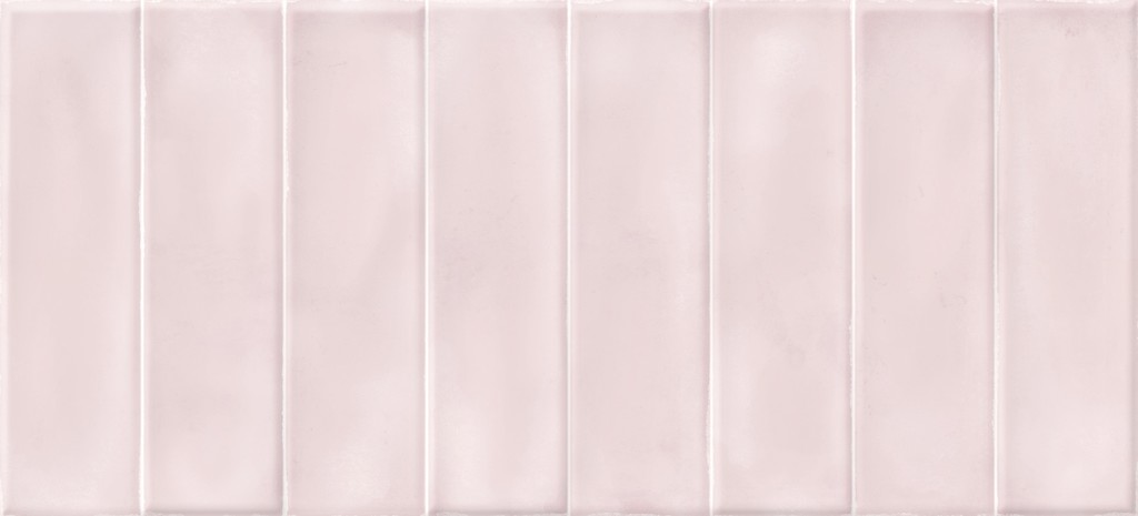 Плитка PDG074D Pudra кирпич рельеф розовый 20x44