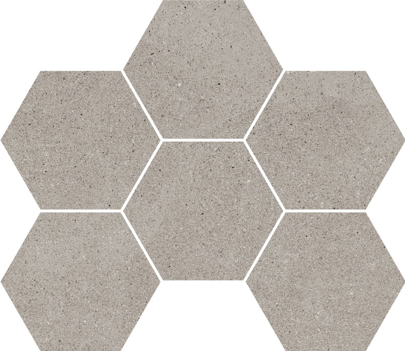 Мозаика на сетке Cersanit Lofthouse серый 28,3x24,6 рельеф LS6O096